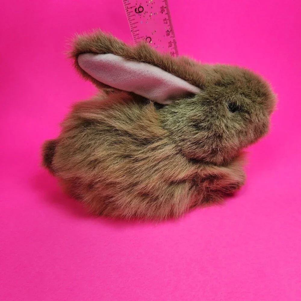 Vintage TY Bunny Rabbit Plush Easter Toy Nibbles Brown Gift 1993 Realistic